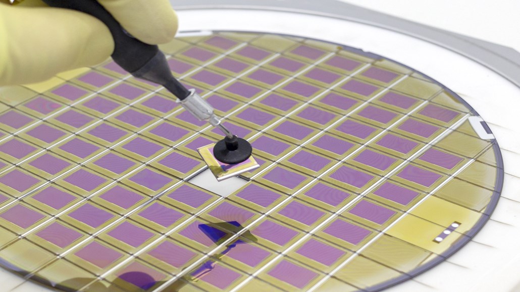 Silicon Wafer With Microchips